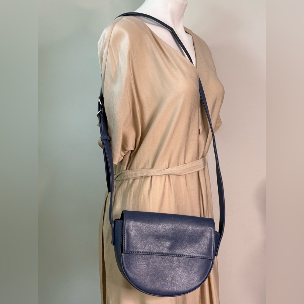 NWOT Matt & Nat Ruth Saddle Bag Cosmo Blue Crossbody Purse